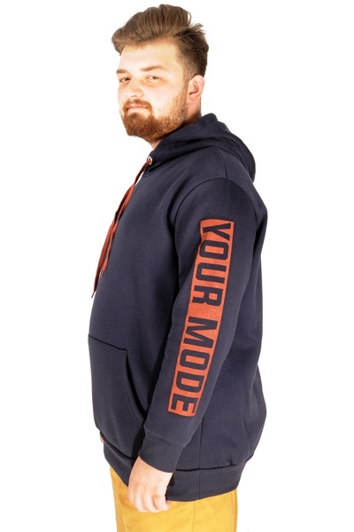 ModeXL Mode Xl Чоловічий світшот з капюшоном Change Your Mode 21501 Синій