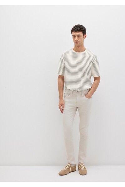 Mavi Jake Ecru Comfort Gabardine Trousers 0042222763