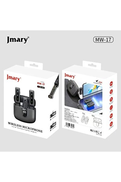 Jmary MW-17 Wireless Lavalier Microphone USB-C for Android, 2.4GHz Clip-On, Noise Reduction