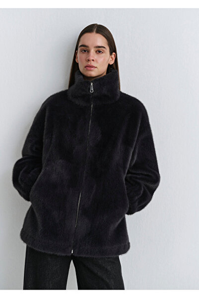 Mavi Anthracite Plush Jacket Oversize / Wide Cut 1110597 -84671