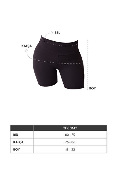 Silinsta Women's High Waist Push up Shaping / Sculpting Stretchy Black Shorts