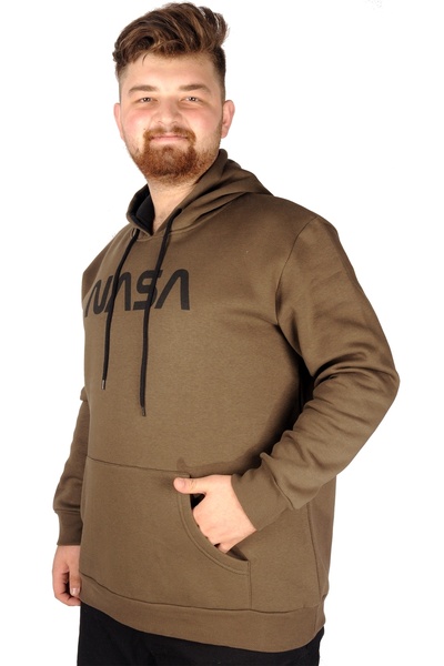 ModeXL Чоловіча толстовка з капюшоном Mode Xl Nasa 21508 Хакі