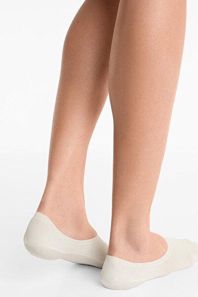 Oysho 2 pairs of invisible high cut rib socks with microfibre