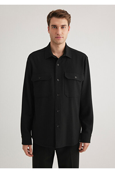 Mavi Μαύρο πουκάμισο κανονική εφαρμογή / Κανονική εφαρμογή 0211395 -900