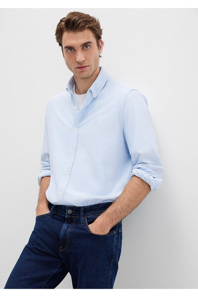 Mavi Μπλε ριγέ πουκάμισο Slim Fit / Slim Fit 0211402 -88654