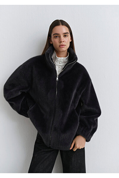 Mavi Anthracite Plush Jacket Oversize / Wide Cut 1110597 -84671