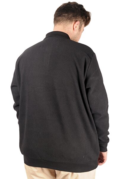 ModeXL Mode Xl Ανδρικό Sweat Polo Recycle Selanik Sailor B20421 Μαύρο