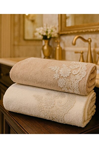 Çeyiz Bahçesi Περιποίηση κήπου Γαλλική δαντέλα hicran διπλή βελούδινη πετσέτα