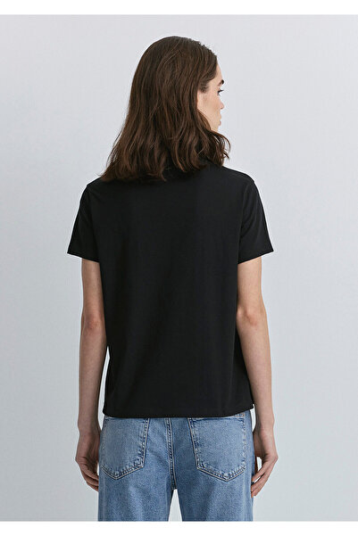 Mavi Μαύρο T-Shirt με στάμπα αέρα κανονική εφαρμογή / κανονική εφαρμογή 1613288 -900