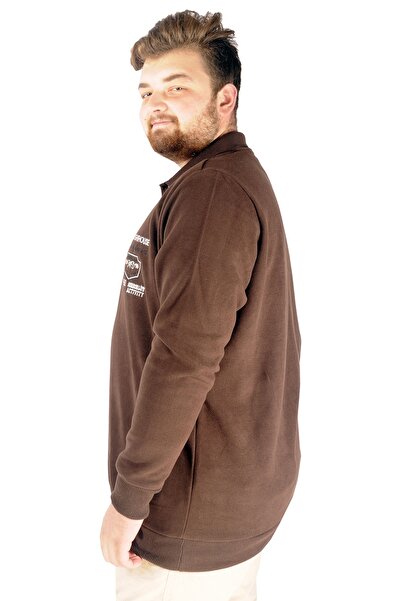 ModeXL Mode Xl Ανδρικό Sweat Polo Thessaloniki The Lightgouse 20443 Καφέ