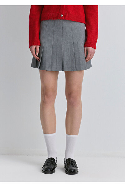 Mavi Pleated Gray Skirt 1310622-88468