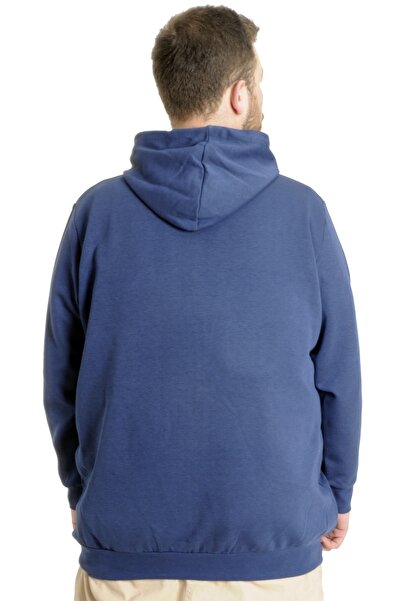 ModeXL Mode Xl Ανδρική ζακέτα με κουκούλα με φερμουάρ Steel Interlock 21600 Indigo