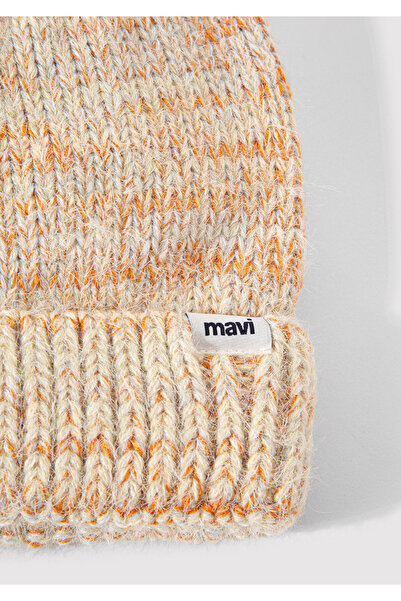 Mavi Orange Beret with Pompom 1912799 -82676