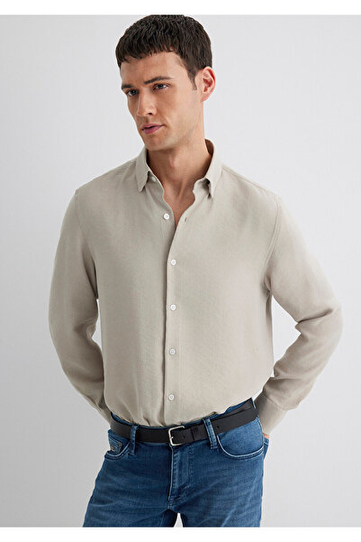Mavi Beige Modal Shirt Regular Fit 0211386 -70100