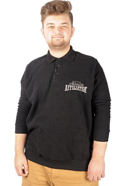 ModeXL Чоловіча сорочка-поло Mode Xl з переробленого селаніку B20418 Чорна
