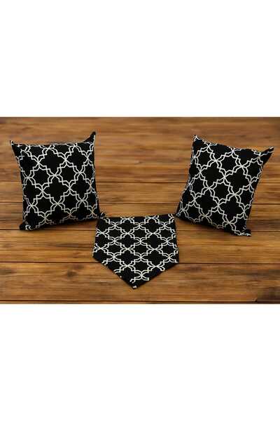 ÖZDAĞ HOME CONCEPT طقم غطاء وسادة مزدوجة الوجهين من قماش البط (43×43 سم) + مف...