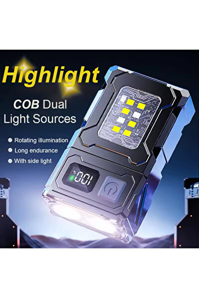 Choice Adjustable Angle Multifunctional COB Flashlight Ajustable Angle LED Ou...