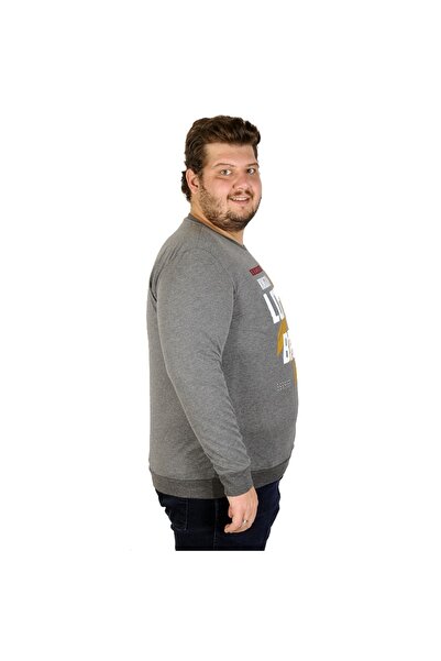 ModeXL Mode Xl Великий розмір Чоловічий світшот London Britain 19133 Атласний