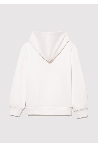 Mavi Φούτερ με κουκούλα με λευκό λογότυπο - 7610035 -81964