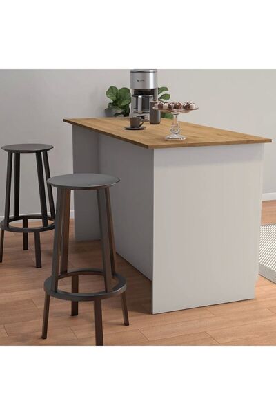 UMGMOBİLYA Patentli/BENZİLA SERİSİ 160cmlik Ada Mutfak Bar Masasi Yemek Masasi