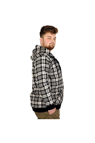 ModeXL Mode Xl Великий розмір Чоловічий світшот з капюшоном 20579 Антрацит