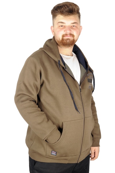 ModeXL Mode Xl Чоловічий світшот з капюшоном 2008 Brooklyn 21511 Хакі