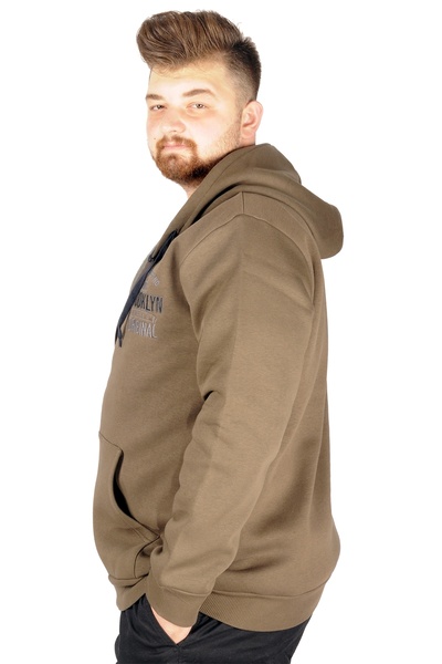 ModeXL Mode Xl Чоловічий світшот з капюшоном 2008 Brooklyn 21511 Хакі