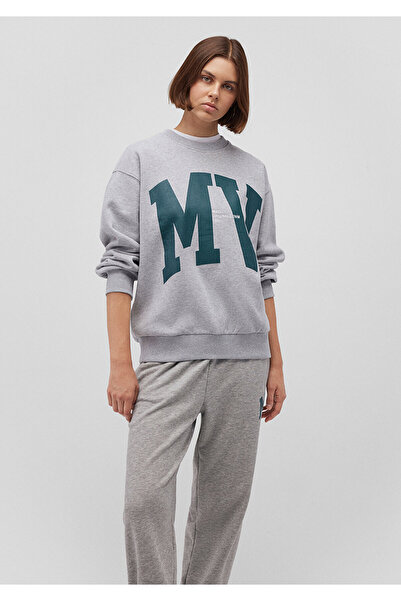 Mavi Mv Logo Printed Gray Sweatshirt 1S10147-80196