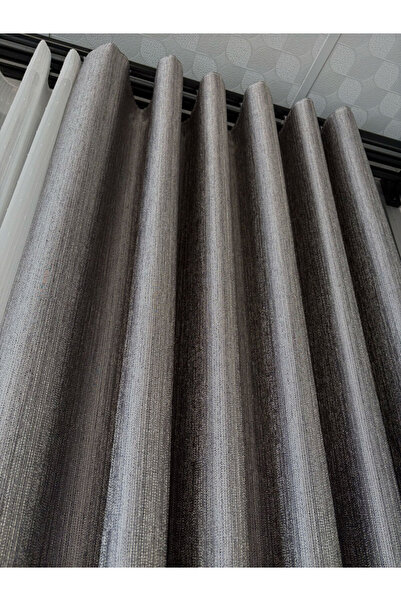 PERDEYERİ S Pile Hazan Jakarlı 1/3 Kat Fon Perde TEK KANAT