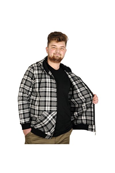 ModeXL Mode Xl Великий розмір Чоловічий світшот з капюшоном 20579 Антрацит