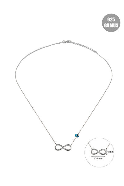 KURSHUNI Sonsuzluk, 925 Ayar Gümüş Kolye.