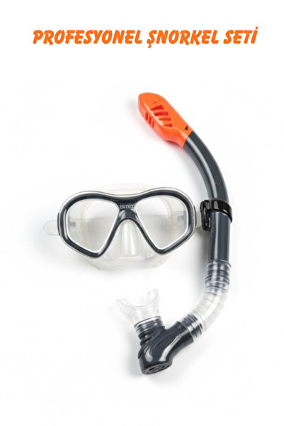 viyolmarketim Yetişkin Maske ve Şnorkel Seti 14+ – Profesyonel Dalış Gözlüğü ve Şnorkel Ekipmanı