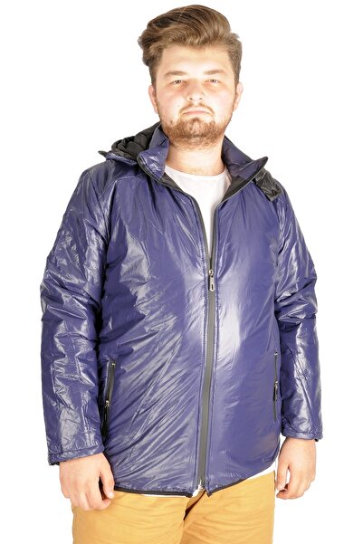 ModeXL Mode Xl Великий розмір Чоловічий куртка з капюшоном Basic 21034 Синій