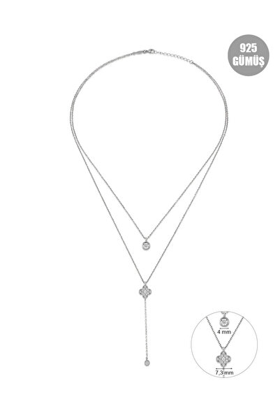 KURSHUNI Dilek Yoncası, 925 Ayar Gümüş Kolye.