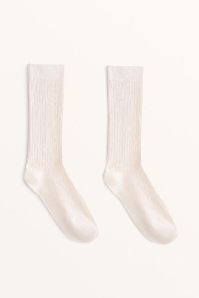 Oysho Modal blend classic socks with 13% cashmere