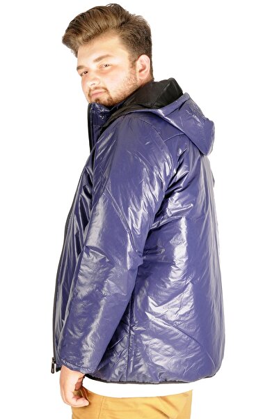 ModeXL Mode Xl Великий розмір Чоловічий куртка з капюшоном Basic 21034 Синій