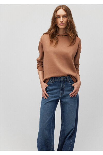 Mavi Φούτερ με καφέ κουκούλα - 1S10191-70374