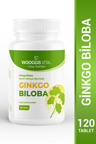 Hotay Nutrition Wooggs Vital Ginkgo Biloba 300 mg 120 Tablet Takviye Edici Gıda