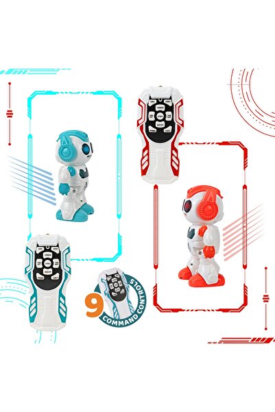 BİRLİK TOYS 606-30 Kumandalı Programlanabilir Disk Atan Akıllı Robot -Birliktoys