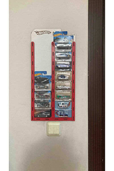 lologames Hot Whells 20 Araçlık Sergileme Rafı Kırmızı ( Araçlar Dahil Değild...