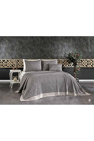 Vinaldi VNL BUTİK YATAK ÖRTÜSÜ ÇİFT KİŞİLİK DENİZ GRİ