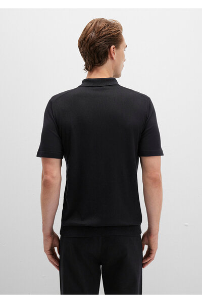 Mavi Tricotaj negru negru Polo Fitted / mulat croială 0710249-900