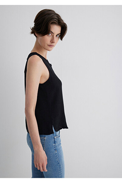 Mavi Ärmellose schwarze Bluse 1210710-900