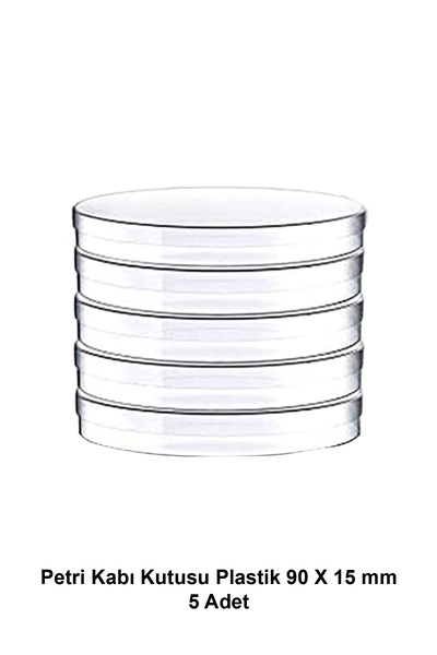ATEL-SAN Petri Kabı Kutusu Plastik 90 X 15 Mm - 5 Adet