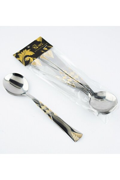 HIC 6-Piece Stainless Steel Soup Spoon Set