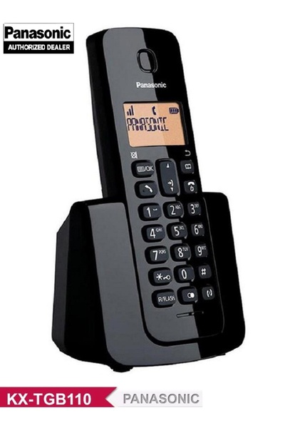 PANASONIC Panasonic KX-TGB110 Cordless Landline Phone with Caller ID - Black
