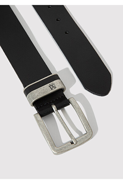 Mavi Schwarzer Ledergürtel - Modell 0911646 -900