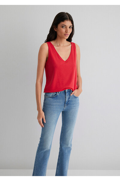 Mavi Lux Touch TENCEL TM Rotes Modal-Top Slim Fit / Eng anliegend 1610423-70467