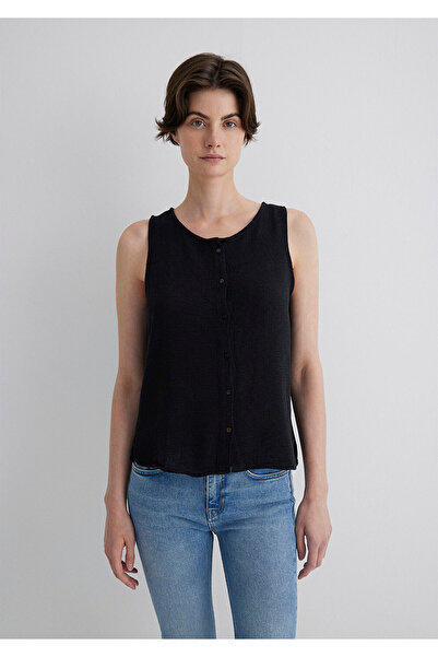 Mavi Ärmellose schwarze Bluse 1210710-900