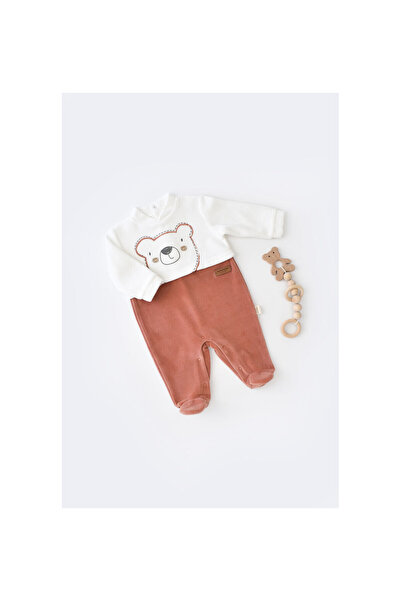 BabyCosy 2D2B Teddy Velvet Booties Jumpsuit